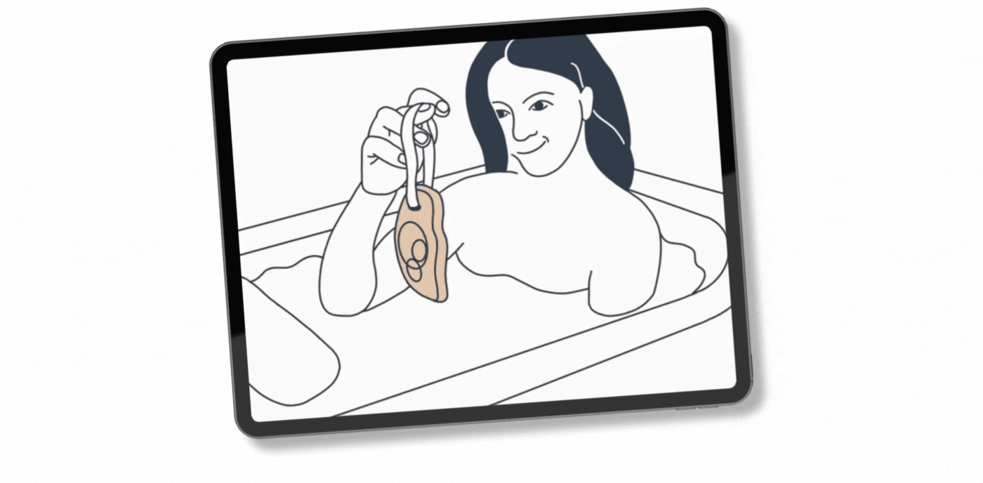 Produkt-Animation für plastikfreie Shampoos