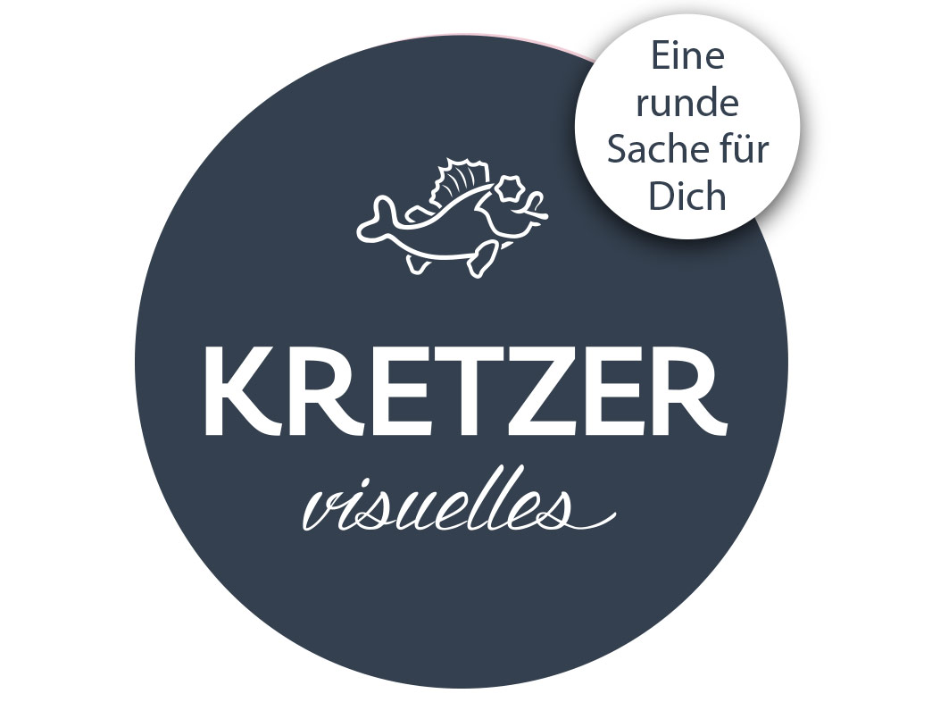 Logo mit Claim von Kretzer Visuelles